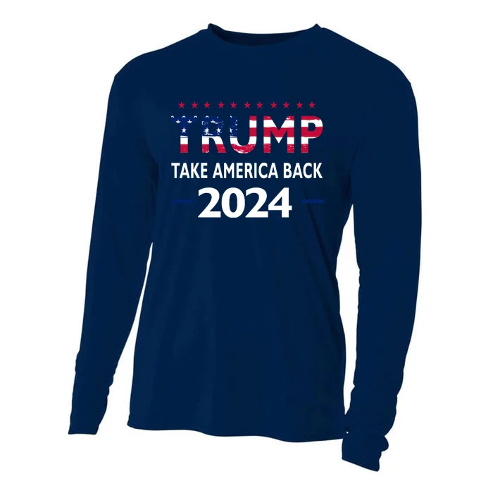 Donald Trump 2024 Take America Back Election The Return Cooling Performance Long Sleeve Crew