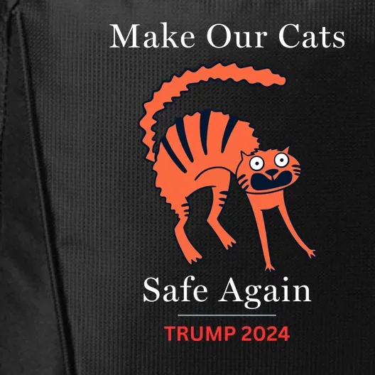 Donald Trump 2024 Funny Cat Conservative Maga City Backpack