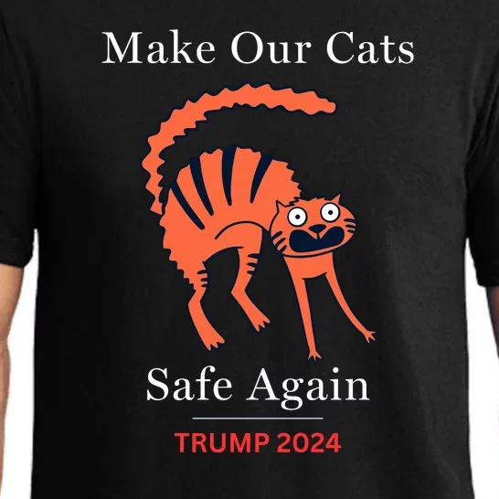 Donald Trump 2024 Funny Cat Conservative Maga Pajama Set