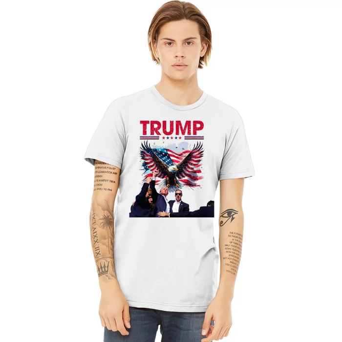 Donald Trump 2024 Survived Shot At Election Rally Premium T-Shirt