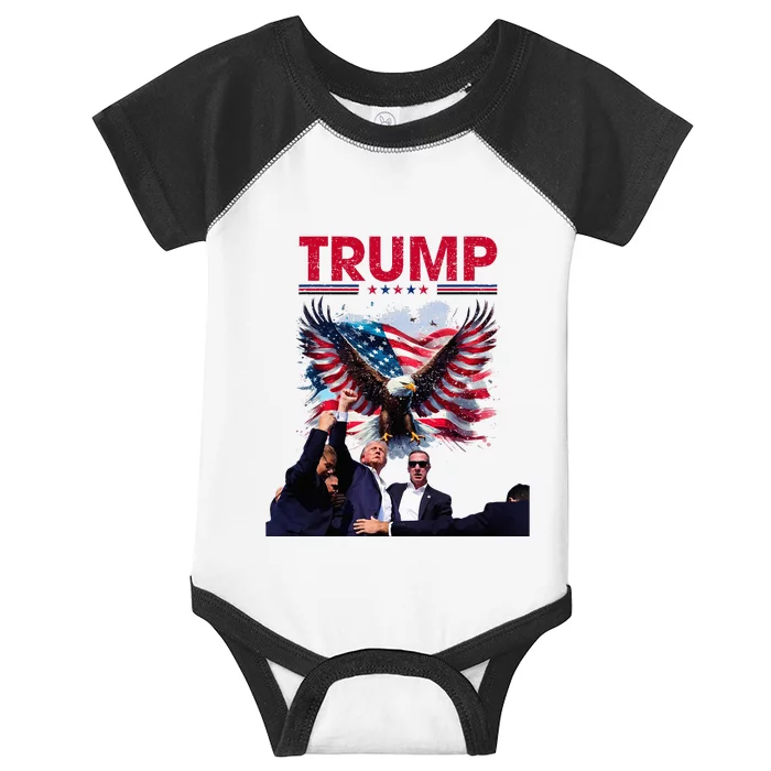 Donald Trump 2024 Survived Shot At Election Rally Infant Baby Jersey Bodysuit