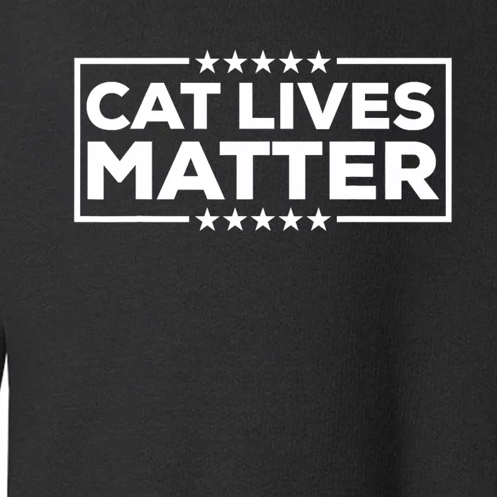 Donald Trump 2024 Cats Cat Lives Matter Trump Toddler Sweatshirt