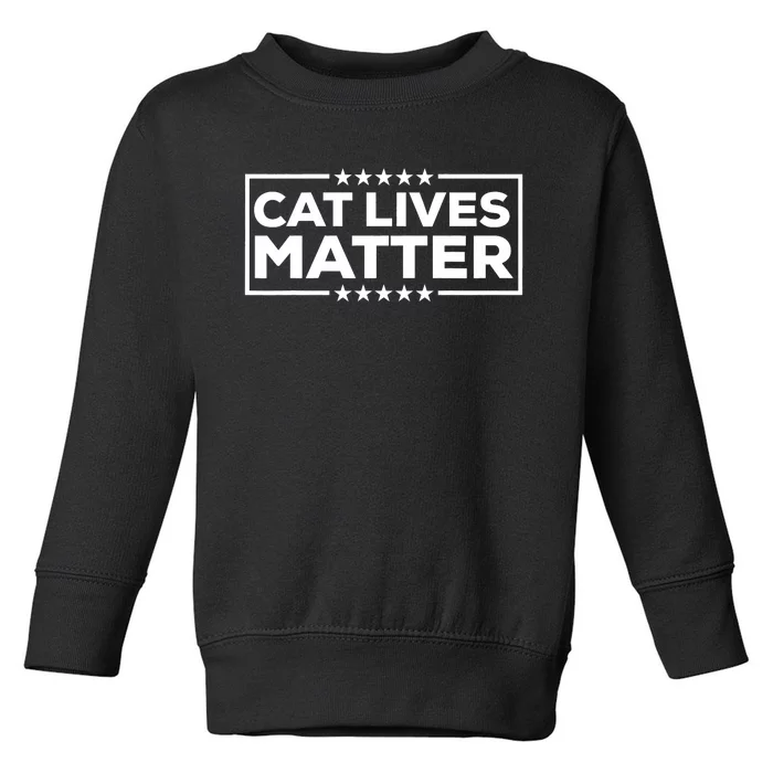 Donald Trump 2024 Cats Cat Lives Matter Trump Toddler Sweatshirt