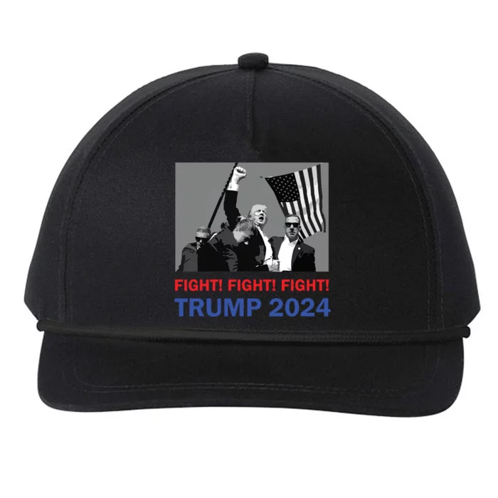 Donald Trump 2024 Fight Fight Fight Donald Trump Fist Pump Snapback Five-Panel Rope Hat