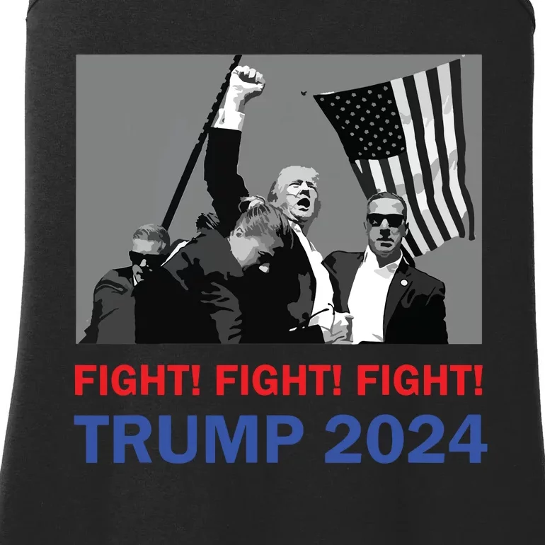 Donald Trump 2024 Fight Fight Fight Donald Trump Fist Pump Ladies Essential Tank