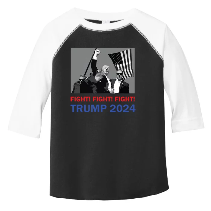 Donald Trump 2024 Fight Fight Fight Donald Trump Fist Pump Toddler Fine Jersey T-Shirt