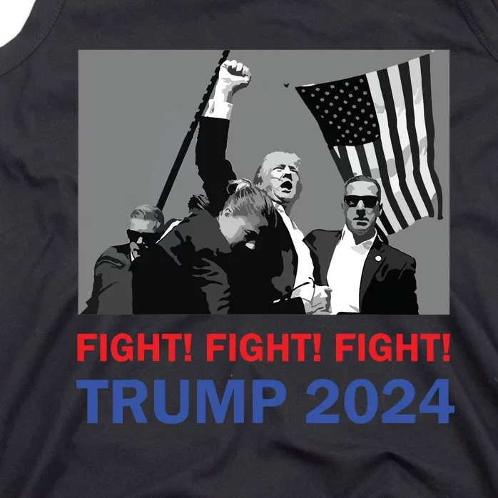 Donald Trump 2024 Fight Fight Fight Donald Trump Fist Pump Tank Top