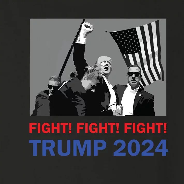 Donald Trump 2024 Fight Fight Fight Donald Trump Fist Pump Toddler Long Sleeve Shirt