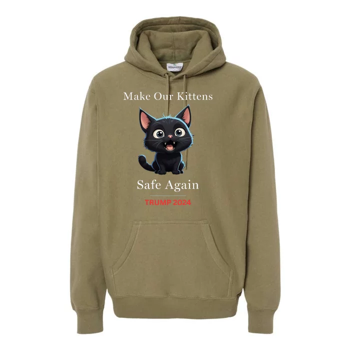 Donald Trump 2024 Funny Cat Conservative Maga Premium Hoodie