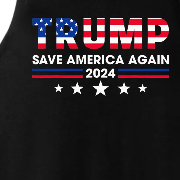 Donald Trump 2024 Take America Back Election The Return Ladies Tri-Blend Wicking Tank