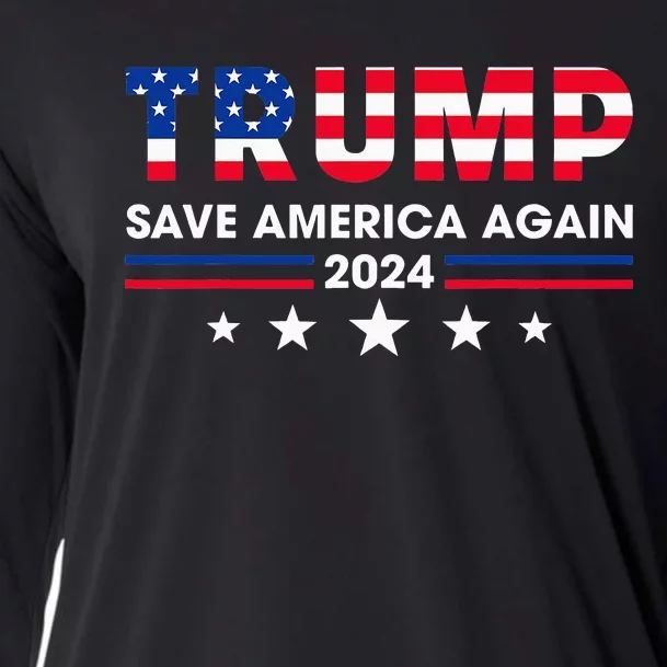 Donald Trump 2024 Take America Back Election The Return Cooling Performance Long Sleeve Crew