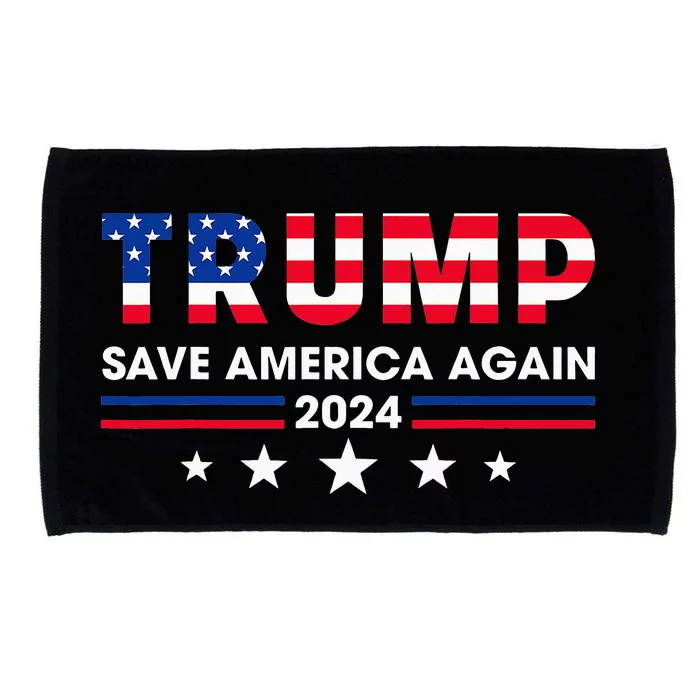 Donald Trump 2024 Take America Back Election The Return Microfiber Hand Towel