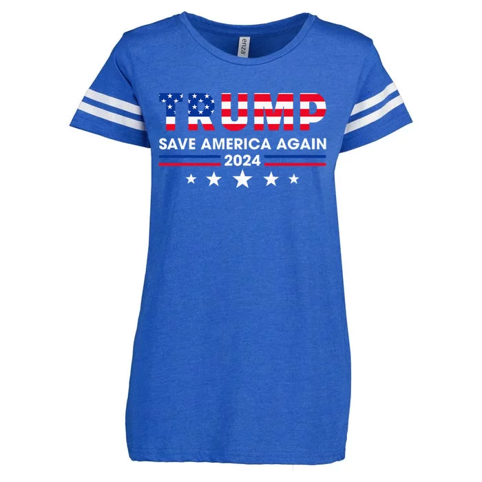 Donald Trump 2024 Take America Back Election The Return Enza Ladies Jersey Football T-Shirt