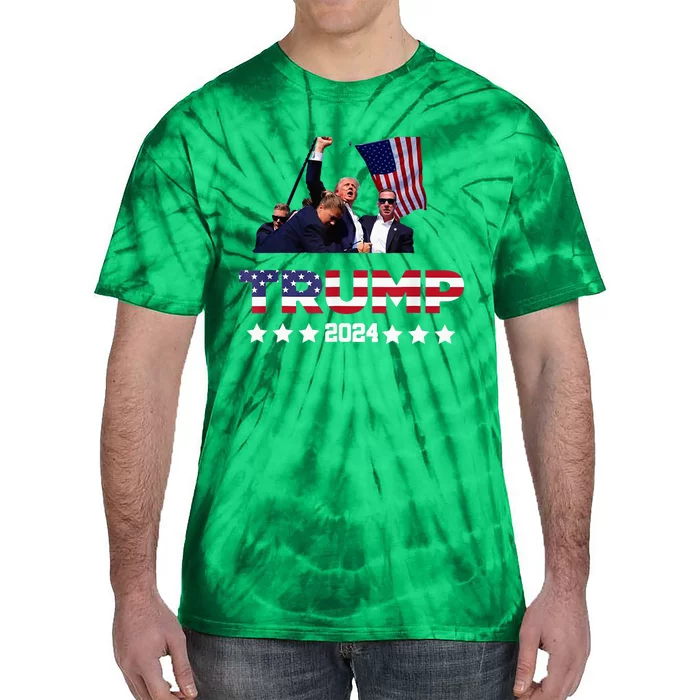 Donald Trump 2024 Survived Shot At Election Rally Fight Tie-Dye T-Shirt