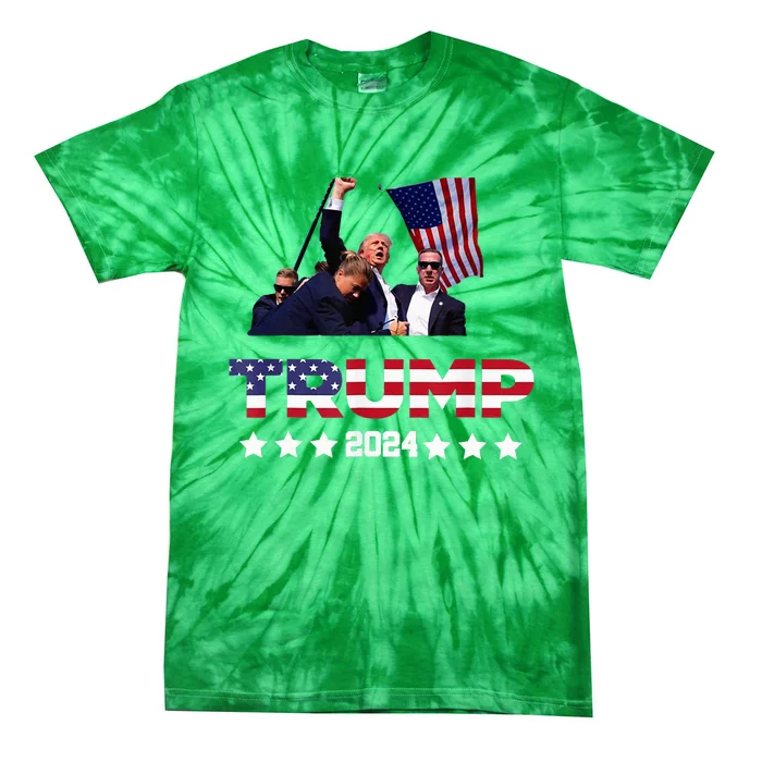 Donald Trump 2024 Survived Shot At Election Rally Fight Tie-Dye T-Shirt