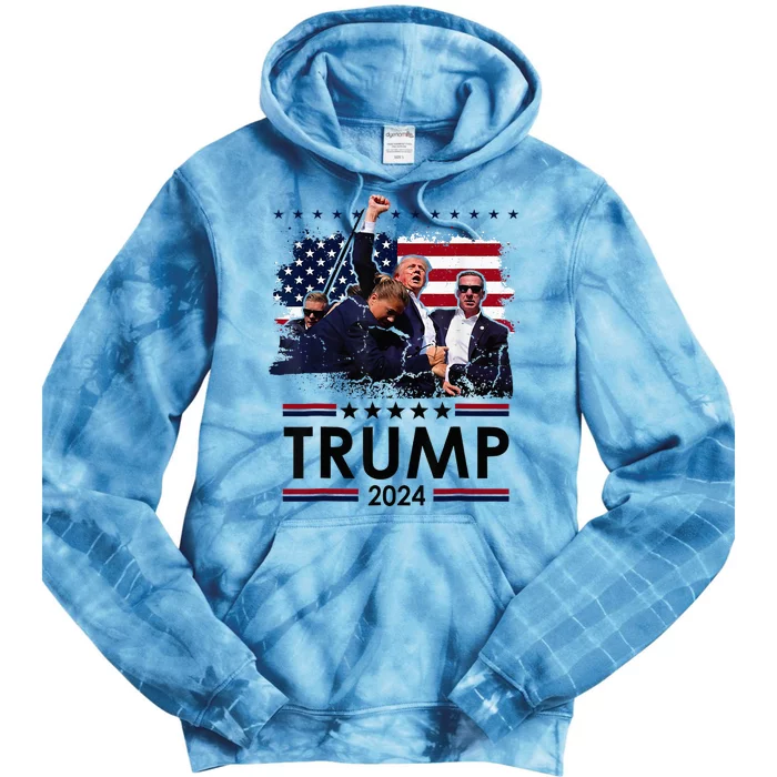 Donald Trump 2024 Survived Shot At Election Rally Tie Dye Hoodie