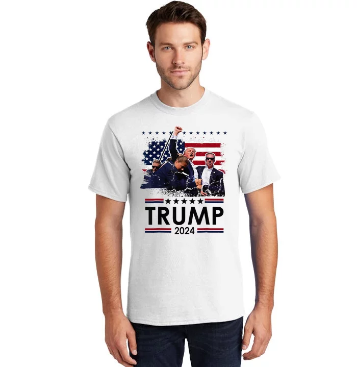 Donald Trump 2024 Survived Shot At Election Rally Tall T-Shirt