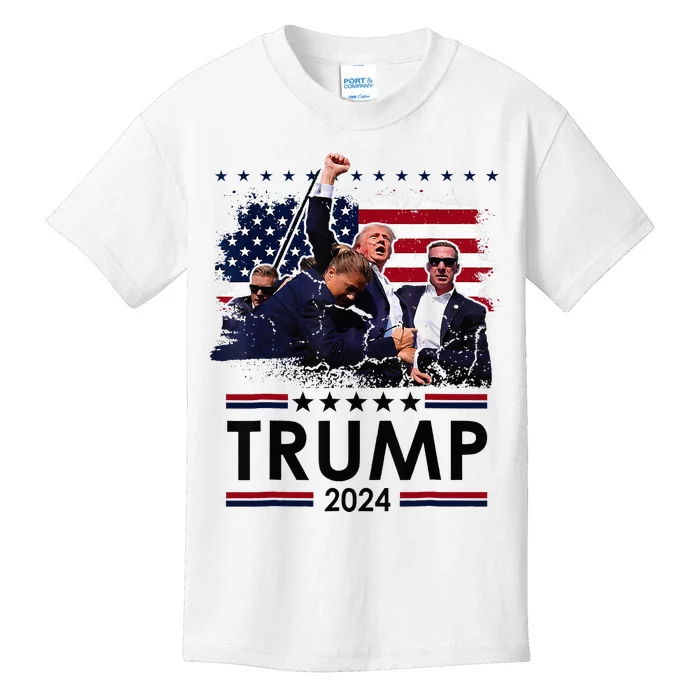 Donald Trump 2024 Survived Shot At Election Rally Kids T-Shirt