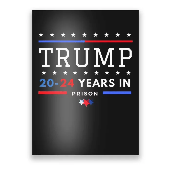 Donald Trump 20 24 Years In Prison Poster