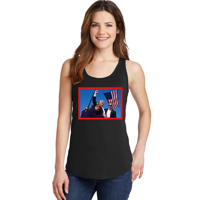 Donald Trump 2024 Iconic Photo Painted Ladies Essential Tank