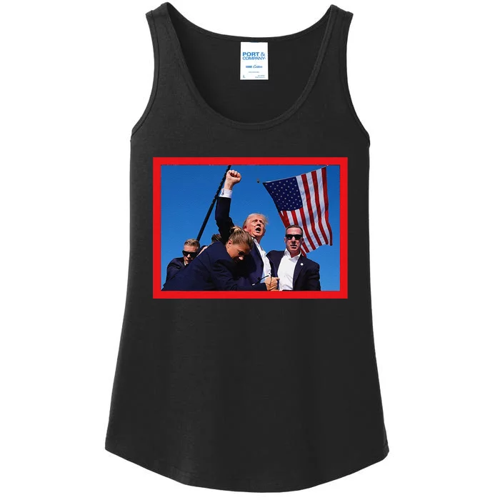 Donald Trump 2024 Iconic Photo Painted Ladies Essential Tank