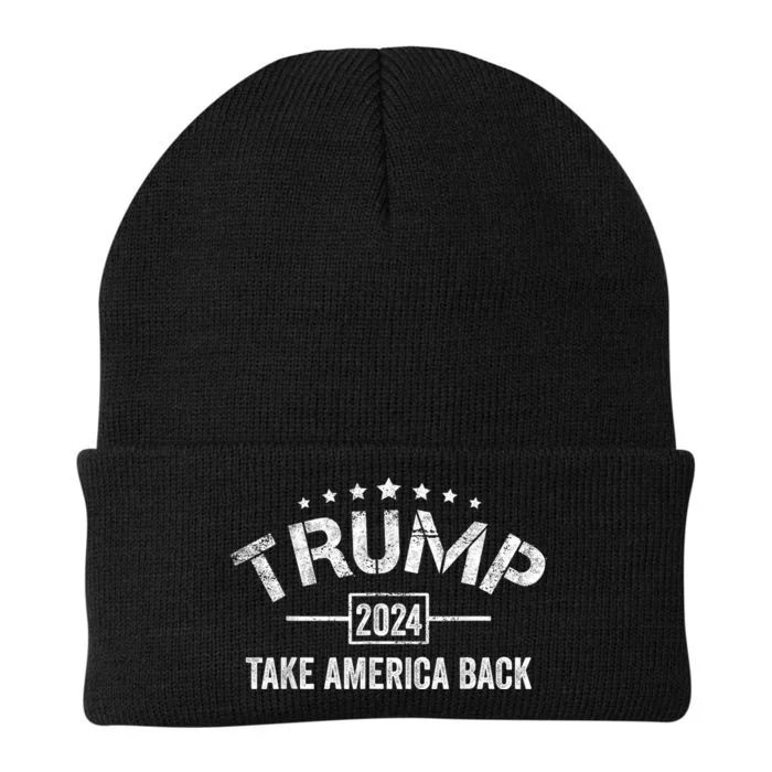 Donald Trump 2024 Take America Back 4th Of July Election Knit Cap Winter Beanie