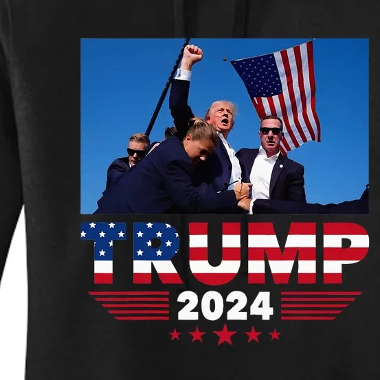 Donald Trump 2024 Survived Shot At Election Rally Women's Pullover Hoodie