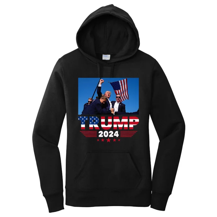 Donald Trump 2024 Survived Shot At Election Rally Women's Pullover Hoodie