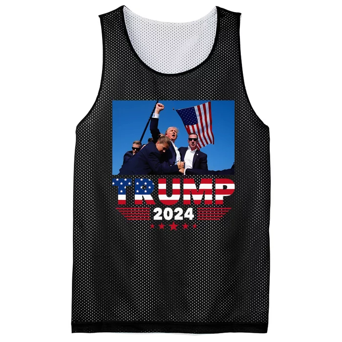 Donald Trump 2024 Survived Shot At Election Rally Mesh Reversible Basketball Jersey Tank