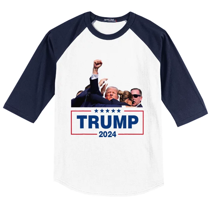 Donald Trump 2024 Survived Shot At Election Rally Baseball Sleeve Shirt