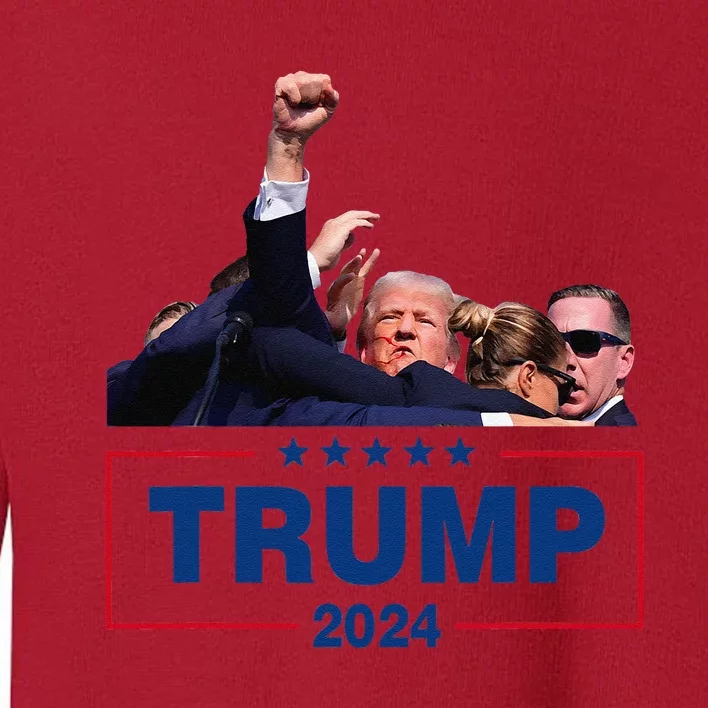 Donald Trump 2024 Survived Shot At Election Rally Toddler Sweatshirt