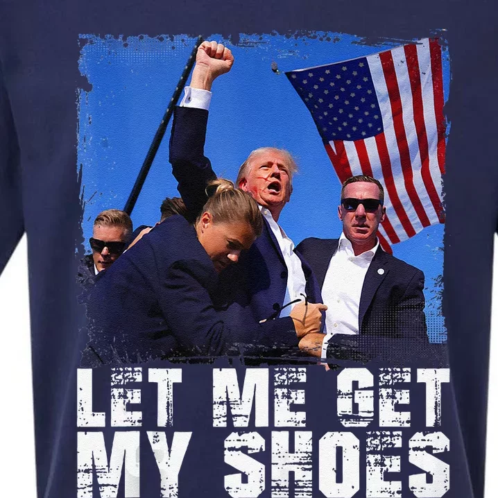 Donald Trump 2024 Fight Funny Let Me Get My Shoes Trump Sueded Cloud Jersey T-Shirt