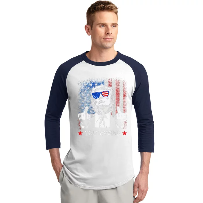 Donald Trump 2024 Take America Back Flag You Missed Baseball Sleeve Shirt