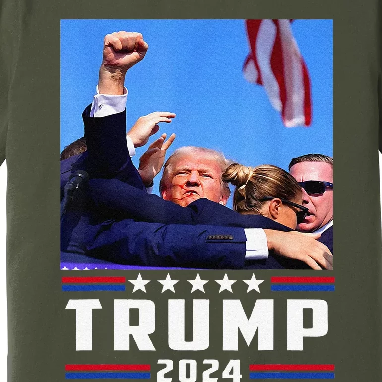 Donald Trump 2024 Survived Shot At Election Rally Premium T-Shirt