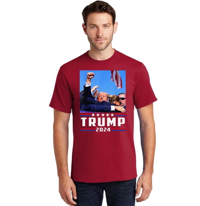 Donald Trump 2024 Survived Shot At Election Rally Tall T-Shirt