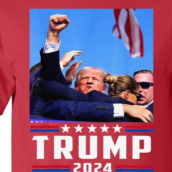 Donald Trump 2024 Survived Shot At Election Rally Tall T-Shirt