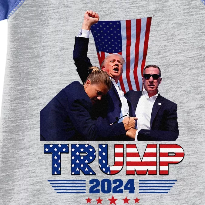 Donald Trump 2024 Survived Shot At Election Rally Infant Baby Jersey Bodysuit