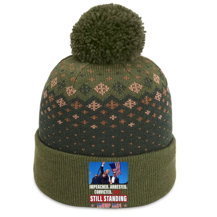 Donald Trump 2024 Survived Shot At Election Rally The Baniff Cuffed Pom Beanie