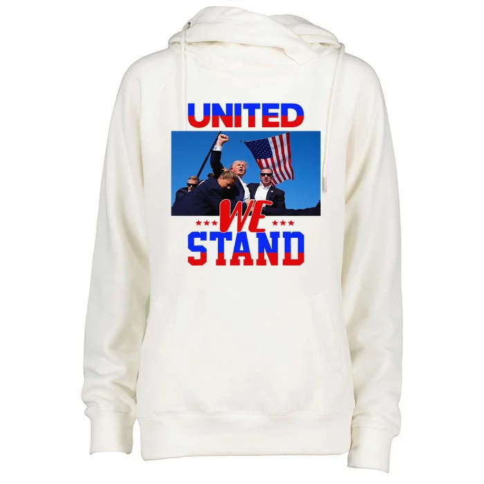 Donald Trump 2024 Survived Shot At Election Rally Womens Funnel Neck Pullover Hood