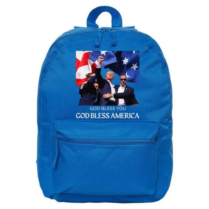 Donald Trump 2024 God Bless You God Bless America 16 in Basic Backpack