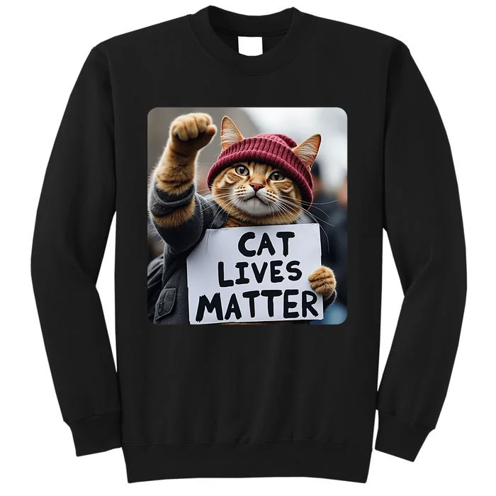 Donald Trump 2024 Cats Cat Lives Matter Trump Tall Sweatshirt