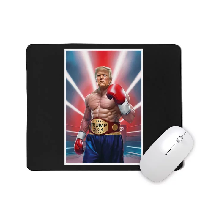 Donald Trump 2024 Election Fighter Boxing Gloves Fight Mousepad