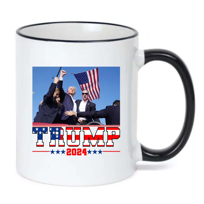 Donald Trump 2024 Survived Shot At Election Rally Usa Black Color Changing Mug