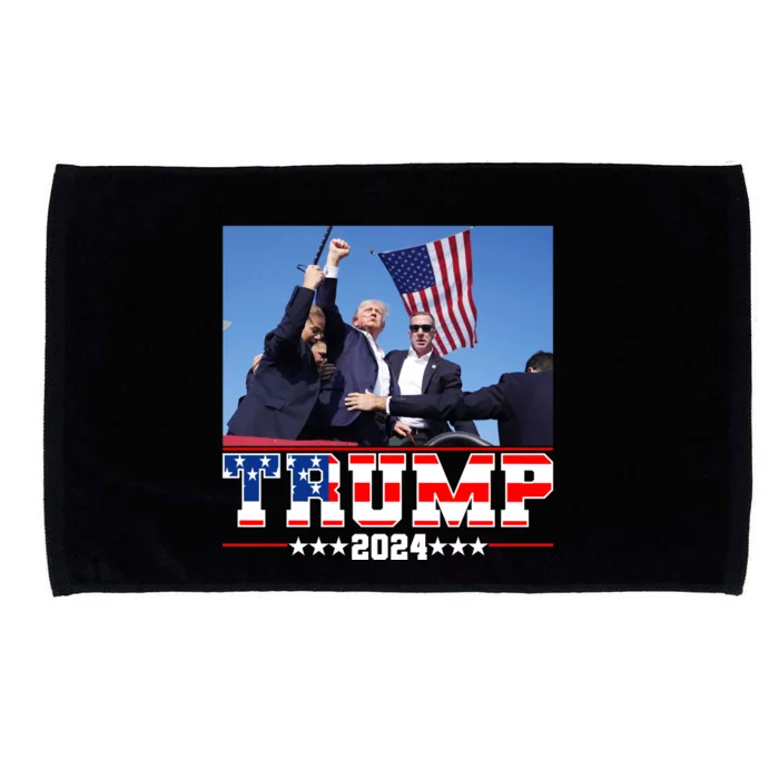 Donald Trump 2024 Survived Shot At Election Rally Usa Microfiber Hand Towel