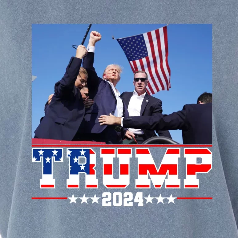 Donald Trump 2024 Survived Shot At Election Rally Usa Garment-Dyed Women's Muscle Tee