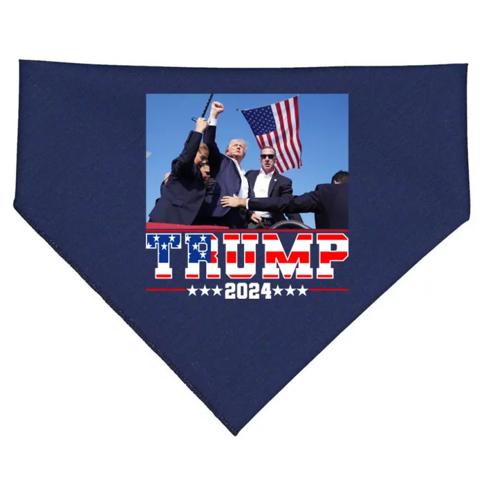 Donald Trump 2024 Survived Shot At Election Rally Usa USA-Made Doggie Bandana