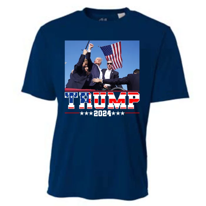 Donald Trump 2024 Survived Shot At Election Rally Usa Cooling Performance Crew T-Shirt