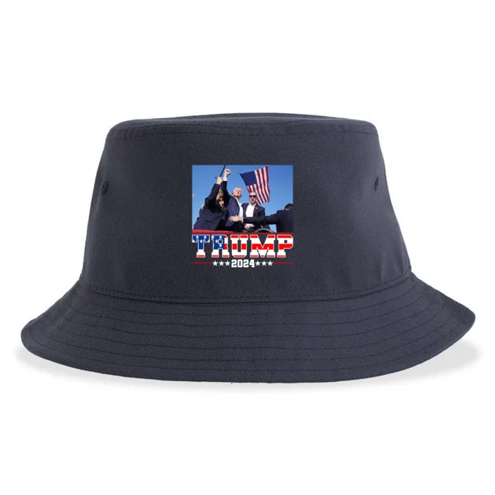 Donald Trump 2024 Survived Shot At Election Rally Usa Sustainable Bucket Hat