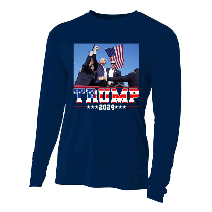 Donald Trump 2024 Survived Shot At Election Rally Usa Cooling Performance Long Sleeve Crew