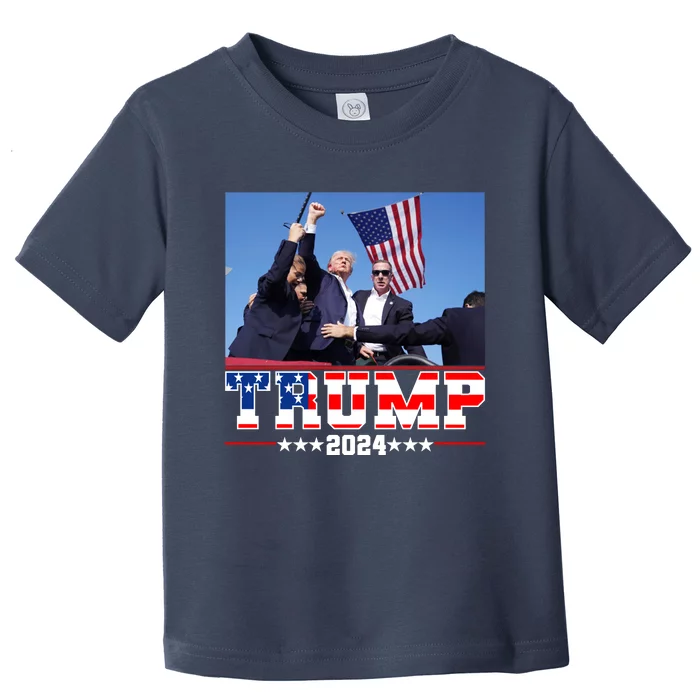 Donald Trump 2024 Survived Shot At Election Rally Usa Toddler T-Shirt